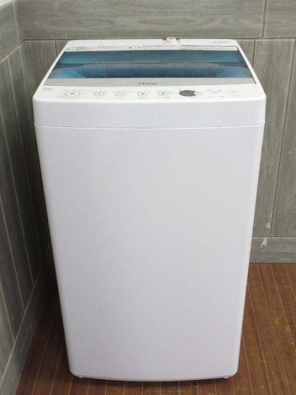 Haier(ハイアール)　洗濯機　5.5kg　ホワイト×ブルー
