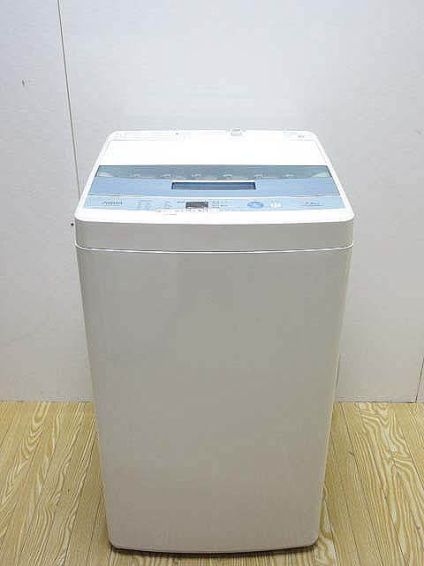 AQUA（アクア）　洗濯機　5kg　ホワイト×ブルー
