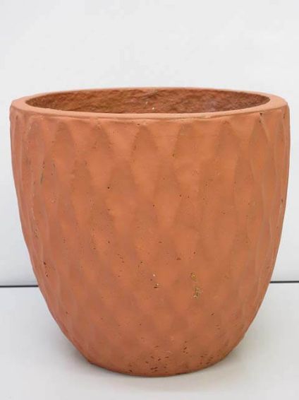 植木鉢　ブラウン　7号　陶器製　輸入雑貨