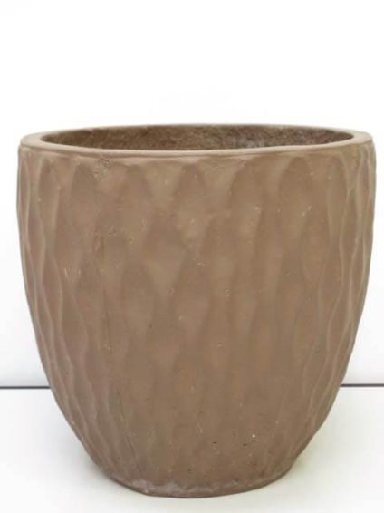 植木鉢　ダークブラウン　7号　陶器製　輸入雑貨