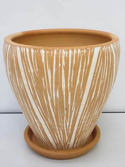 植木鉢　テラコッタ　8号　陶器製　輸入雑貨