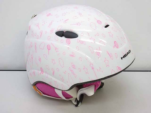 ヘッド　スノーボード　スキー　ヘルメット　S/M　ホワイト×ピンク