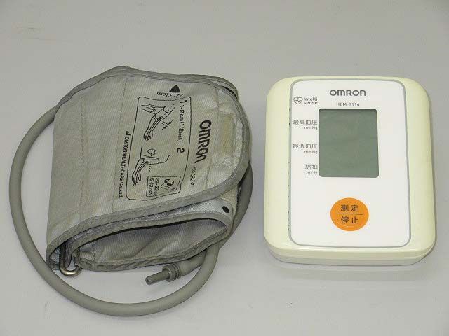 OMRON(オムロン)　上腕式血圧計　ホワイト