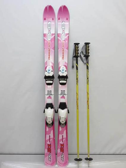 ビービー　ジュニア　スキー3点セット　118cm　ピンク