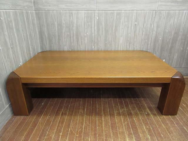 木製　座卓　135×79cm　スクエア　長方形　ローテーブル
