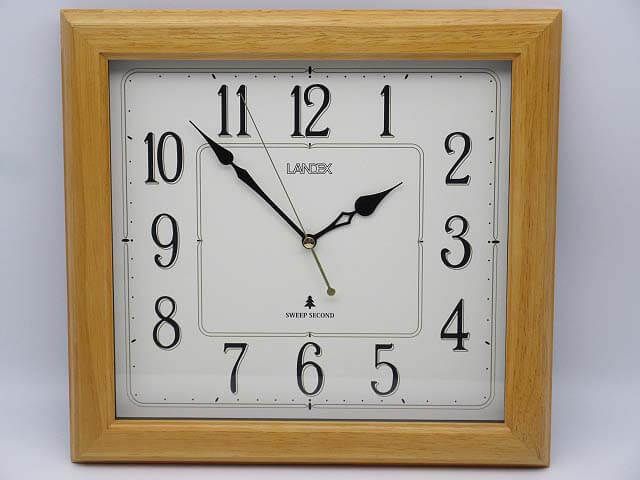 ランデックス　掛け時計　アナログ時計　木製