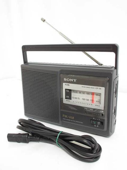 SONY（ソニー）　ポータブルラジオ　FM/AM　ラジオ