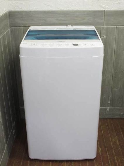 Haier（ハイアール）　洗濯機　4.5kg　ホワイト×ブルー