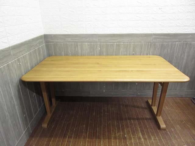 ダイニングテーブル　ナチュラル　スクエア　150×80cm　木製