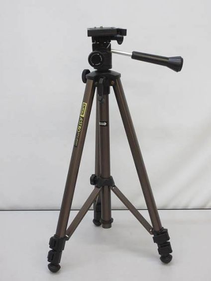 LPL ASTRO　三脚　3段　雲台付　ブラウン　カメラ